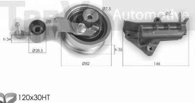 TREVI AUTOMOTIVE kd1269 -  Комплект ремня ГРМ